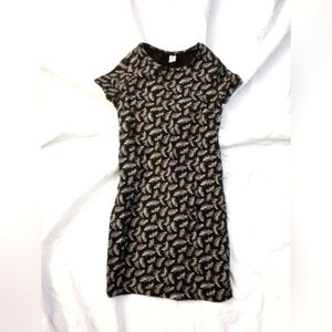 Fern Pattern Bodycon Dress